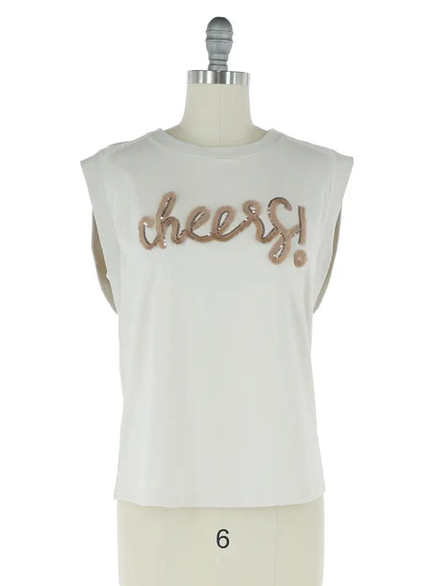 CHEERS! SEQUIN SHIRT