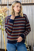 HONEYCOMB TEXTURED SWEATER