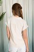 STRIPE CUFF SLEEVE TOP
