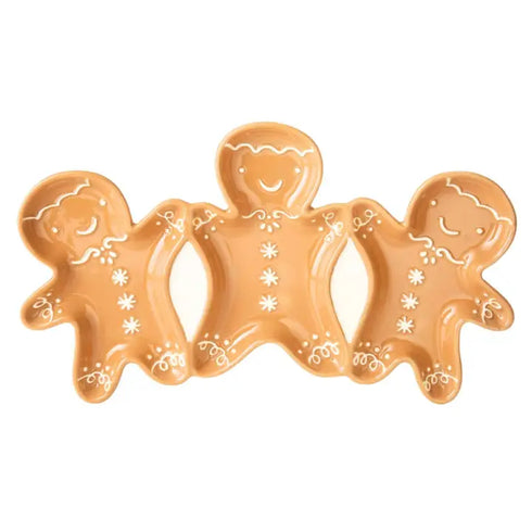 TRIO GINGERBREAD PLATTER