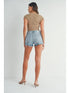 LIGHT DENIM RELAXED SHORT