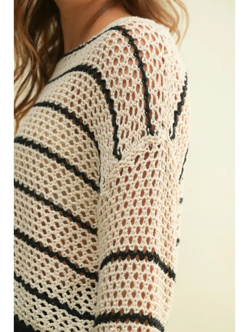 OPEN WEAVE SWEATER