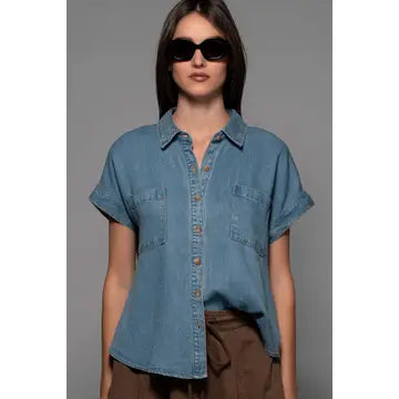 CAMP COLLAR TOP