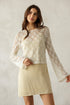 TATE CROCHET BELL SLEEVE TOP