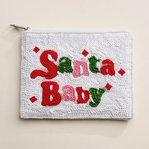 BEADED COIN POUCH