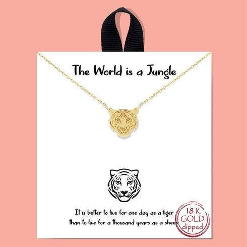 GOLD DIPPED TIGER NECKLACE