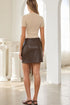 FAUX LEATHER MINI SKIRT