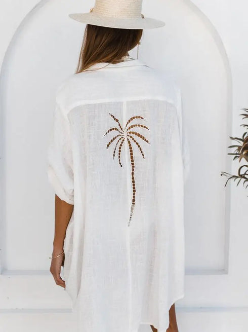 RELAXED BUTTON COVER UP