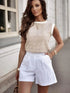 FLORAL EYELET TOP