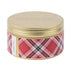 PLAID CANDLE TIN