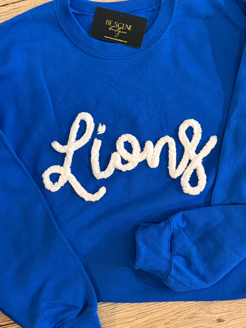 LIONS CHENILLE SWEATSHIRT