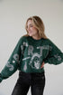 COLLEGE GAMEDAY PATCHED CROPPED SWEATSHIRT