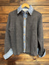 DENIM COLLAR CARDIGAN