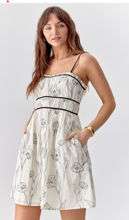 FRENZA EMBROIDERED DRESS
