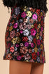 FLORAL SEQUIN SKIRT