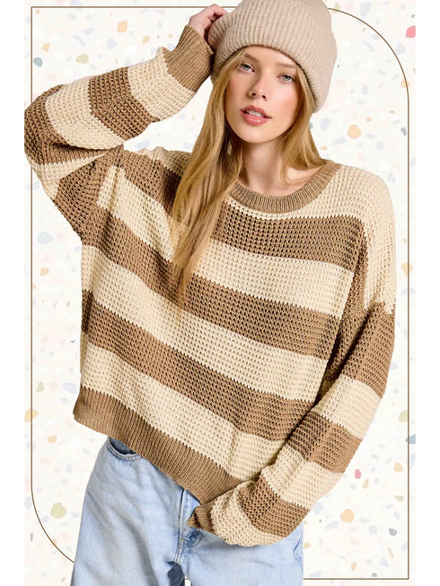 NIKKY STRIPE SWEATER