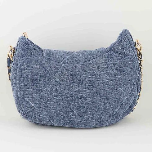 QUILTED DENIM CROSSBODY