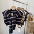 STRIPES KNITTED WRAP