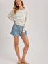 OPEN KNIT PULLOVER TOP