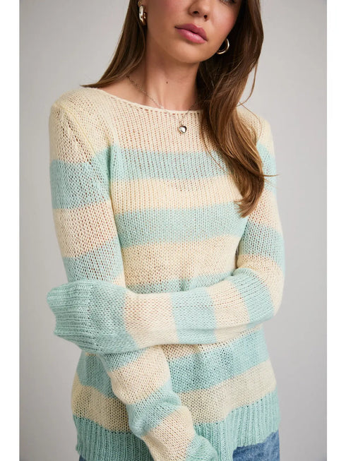 JEN STRIPE KNIT SWEATER