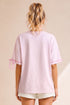 PINK RIBBON PATCH FLAG TEE