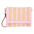STRIPED WOVEN SUMMER CLUTCH