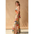 BOTANIC FRESCO STRAPLESS MAXI DRESS