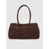 FAUX SUEDE SHOULDER HANDBAG