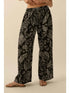 WOVEN FLORAL PANT