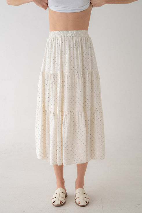 CAMILLE MICRO DOT SKIRT