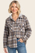 TERRY HOODED PLUSH SHACKET