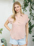 WOVEN SHORT SLEEVE TOP