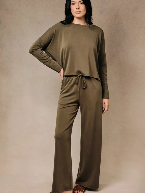 COMFORT WIDE LEG PANT