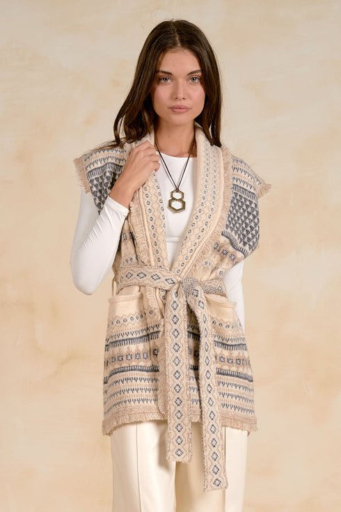 IVY SLEEVELESS CARDIGAN