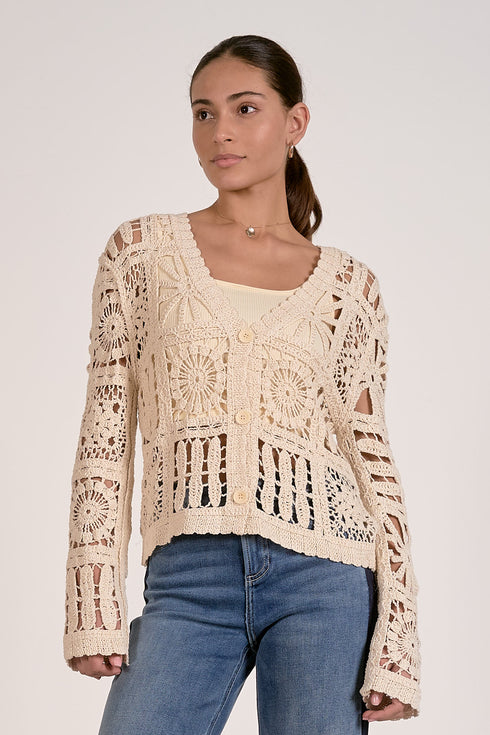 MEADOW CROCHET CARDIGAN