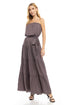 FALL TIERED TUBE MAXI DRESS